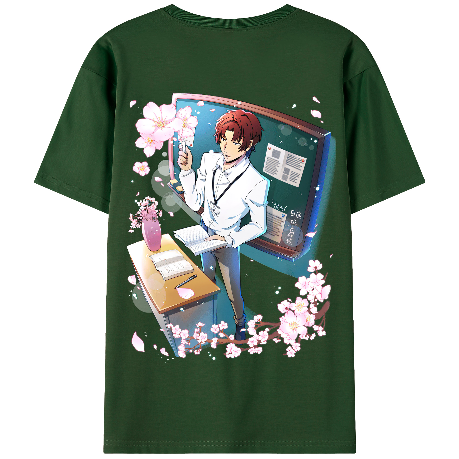 （画像用） 文豪ストレイドッグス Bungo Stray Dogs 綿100％半袖Tシャツ（背面プリント）